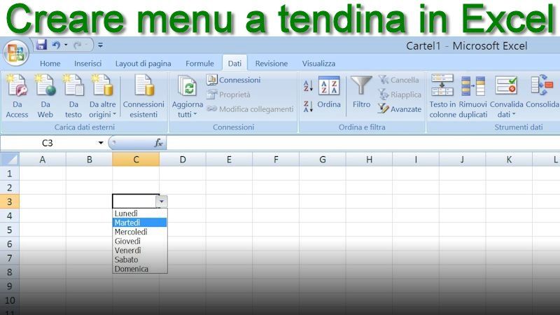 Come Fare Menu A Tendina In Excel MarioPet